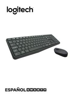 Kit Teclado Y Mouse Inalámbrico Logitech Mk235, Receptor Usb, Negro, 2.4Ghz.