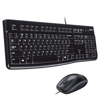 Kit Teclado Y Mouse Logitech Mk120, Usb, Negro.
