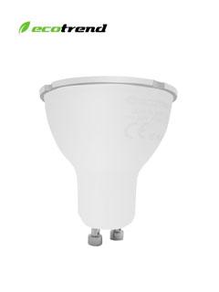 Dicro-Led Ecotrend Spots, 5W, 470 Lúmenes, Luz Fría, 6000K, 120º, Gu10, 100 - 240Vac.