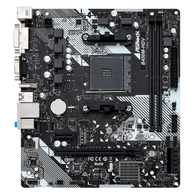 Motherboard Asrock B450M-Hdv R4.0, Chipset Amd B450, Socket Amd Am4, Matx