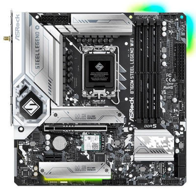Motherboard Asrock B760M Steel Legend Wifi, Chipset Intel B760, Lga1700, Matx