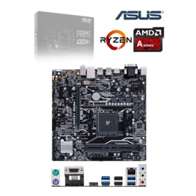 Motherboard Asus Prime A320M-K, Am4, Amd A320, Ddr4, Sata 6.0, Usb 3.1, Vd/Sn/Nw.