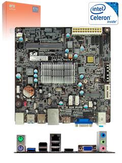 Motherboard Ecs Bat-I V1.2, Intel Celeron J1800 2.41Ghz, Sata 3.0, Usb 3.0 Ddr3, Vd/Sn/Nw.