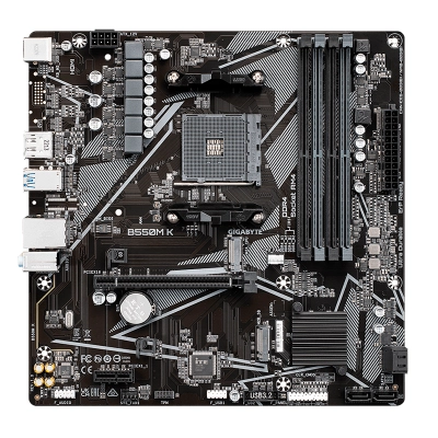 Motherboard Gigabyte B550M K (Rev. 1.0) Chipset Amd B550, Socket Am4, Micro Atx
