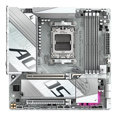 Motherboard Gigabyte B850M Aorus Elite Wifi6E Ice, Chipset Amd B850, Socket Amd Am5, Atx
