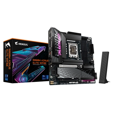 Motherboard Gigabyte B860M Aorus Elite Wifi6E, Chipset Intel B860, Lga1851, Hdmi, Dp, Matx