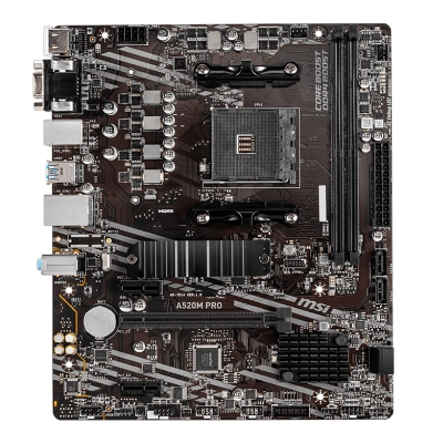 Motherboard Msi A520M Pro, Chipset Amd A520, Socket Amd Am4, Matx
