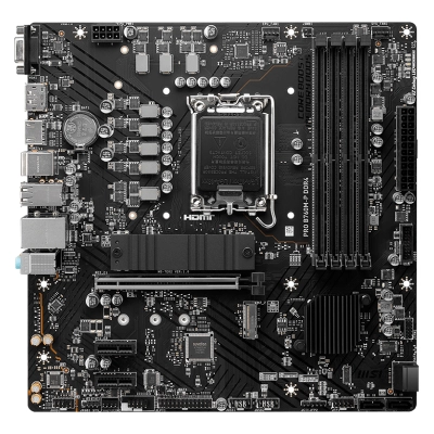Motherboard Msi Pro B760M-P Ddr4, Chipset Intel B760, Lga1700, Hdmi, Dp, Vga, Matx.