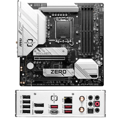 Motherboard Msi B760M Project Zero, Chipset Intel B760, Lga1700, Hdmi, Dp, Atx