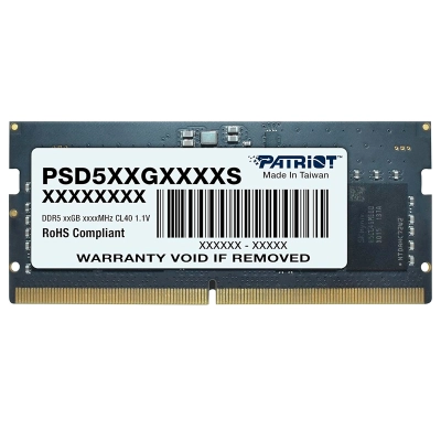 Memoria Sodimm Patriot Signature 16Gb Ddr5-4800Mhz Pc5-38400 Cl40 1.1V 288-Pin