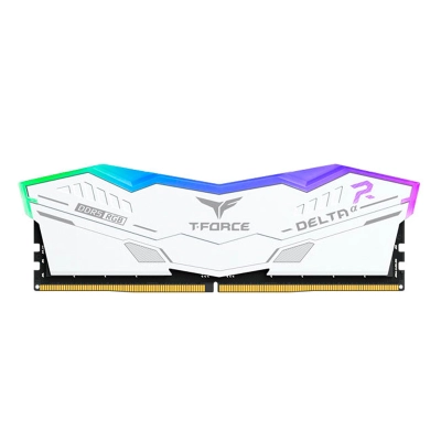 Memoria Teamgroup T-Force Deltaα Rgb Ddr5, 16Gb Ddr5-6000Mhz, Cl38, 1.25V, Blanco.