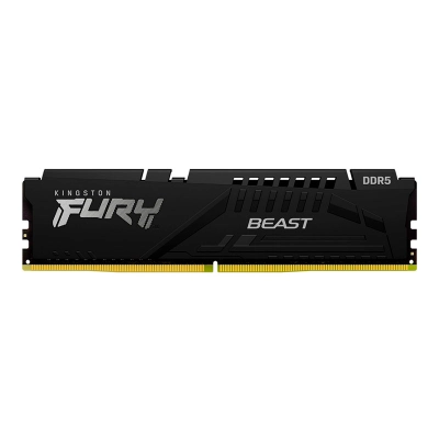 Memoria Kingston Fury Beast Black, 32Gb Ddr5-5200 Mhz, Pc5-41600, Cl40, 1.25V.