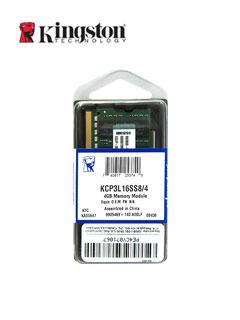 Memoria Kingston Kcp3L16Ss8/4, 4 Gb, Ddr3, 1600 Mhz, Sodimm.