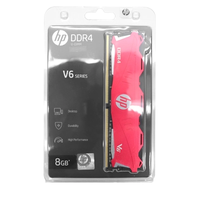 Memoria Hp V6 Series, 8Gb, Ddr4, 2666 Mhz, Pc4-21300, Cl-18, 1.35V