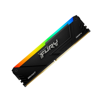 Memoria Kingston Fury Beast Rgb, 8Gb, Ddr4, 3200 Mt/S, Cl16, 1Rx8, 1.35V, Non-Ecc