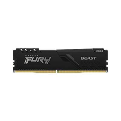 Memoria Udimm Kingston Fury Beast, 8Gb Ddr4-3200Mt/S, Cl16, 1.35V, 1Rx8, 288-Pin, Non-Ecc