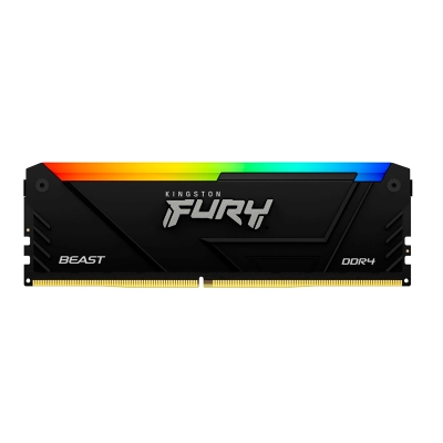 Memoria Kingston Fury Beast 8Gb Ddr4-3600Mhz Pc4-28800, Cl17, 1.35V, 288-Pin, Rgb, Dimm