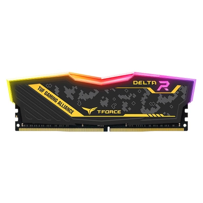 Memoria Tg T-Force Delta Tuf Gaming Alliance Rgb, 8Gb, Ddr4-3200 Mhz, Cl16, 1.35V
