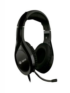 Auriculares Teros Te-8070N-1, Micrófono, Conector Usb, Negro.