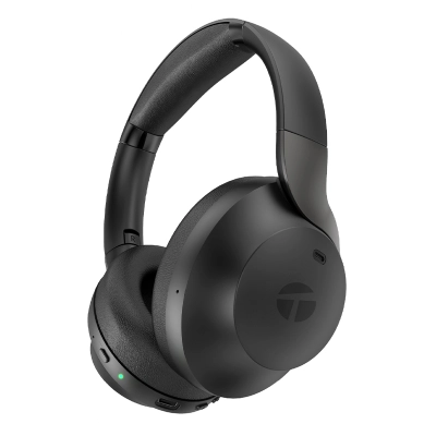 Audífono Inalámbrico Anc Teros Te-8033N (Headset), Negro