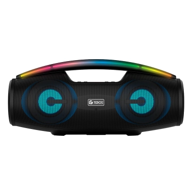 Parlante Teros Te-6042N, Bluetooth, 20 W (2 X 10 W), 3000 Mah, Negro