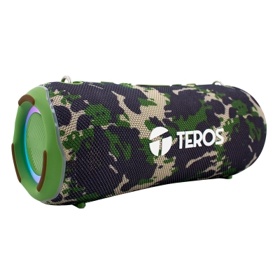 Parlante Ultra Te-6046G, Color Verde Militar Camuflado, 40 W