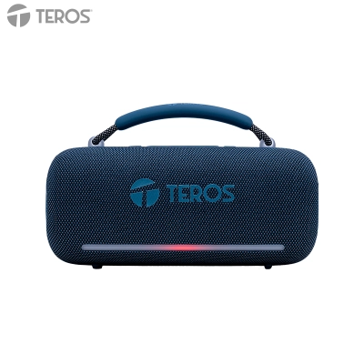 Parlante Inalámbrico Teros Vibe Vb-6049Bl, 60W, Bt 5.3, 4000 Mah, Usb, Luces Led, Azul