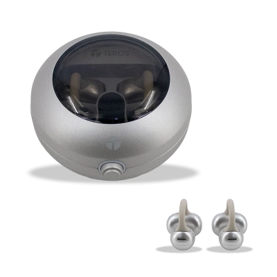 Audífonos Inalámbricos Teros Te80712Ne, Bluetooth, Carga Tipo C, Natural Titanium
