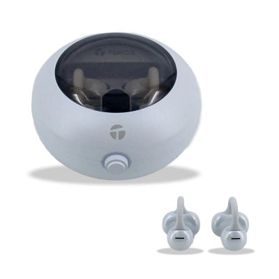 Audífonos Inalámbricos Teros Te-80712W, Bluetooth, Carga Tipo C, Blanco Titanium