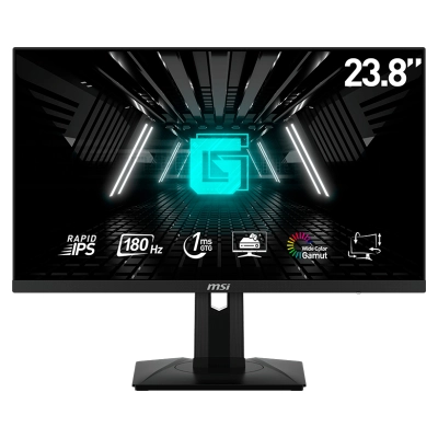 Monitor Plano Gaming Msi G244Pf E2 23.8"/Fhd/Rapid Ips/180Hz/Hdmi X2/Dp X1/Earphone Out X1
