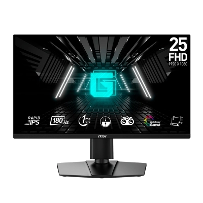 Monitor Plano Gaming Msi G255Pf E2 24.5"/Fhd/Rapid Ips/180Hz/Hdmix2/Dp X1/Headphone-Out X1