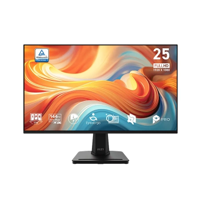 Monitor Plano Gaming Msi Pro Mp251 E14L, 24.5" Fhd Ips, 144Hz, Hdmi X1, Vga X1