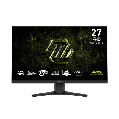 Monitor Plano Gaming Msi Mag 272F X24, 27" Fhd Ips, 240Hz, 0.5Ms, Hdmi, Dp, Headphone-Out