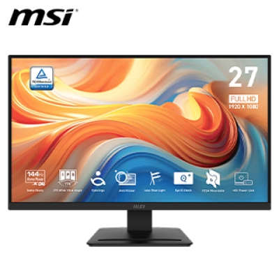 Monitor Plano Msi Pro Mp273L E14, 27"/144Hz/Fhd(1920X1080)/Ips/Hdmi/Vga