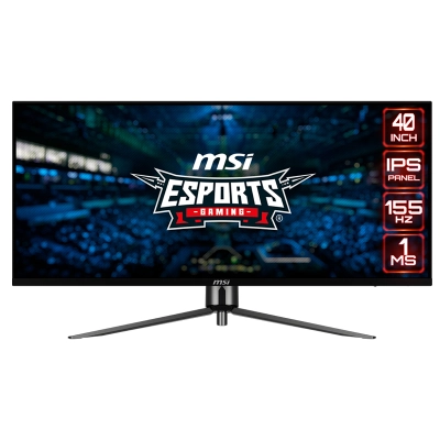 Monitor Plano Gaming Msi Mag401Qr 40"/Uwqhd/Ips/155Hz/Hdmix2/Dpx1/Headphone-Out X1/Usb-Cx1