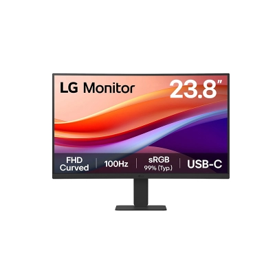 Monitor Lg 24U421A-B Curvo (1500R) 23.8", Fhd Va, Hdmi / Usb-C (15W) / Audio-Out