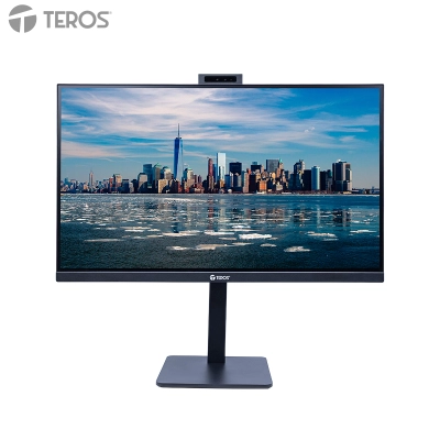 Monitor Plano Teros Te-2720Cs, 27" Qhd Ips, 144Hz, 1Ms, Hdmi, Dp, Cámara, Micrófono