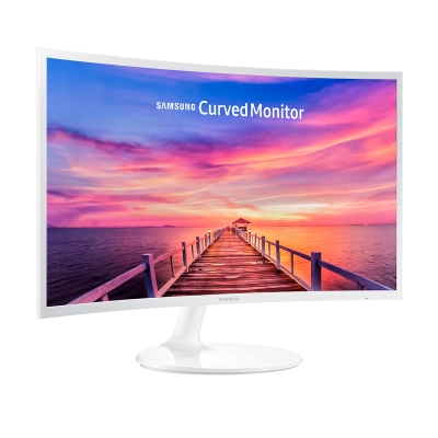 Monitor Samsung Lc27F391Fhnxza, 27" Va Curvo, 1920X1080 Fhd, Hdmi / Vga / Audio.
