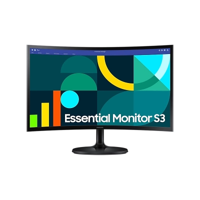 Monitor Samsung Ls24D360Galxpe 24" Fhd (1920X1080) Va Curvo, Hdmi X1/Vga X1/Auriculares X1