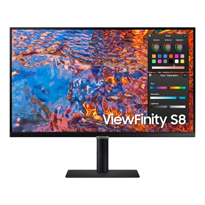 Monitor Plano Samsung Viewfinity S8 Uhd 4K Ips De 27", 60Hz, 5Ms, Hdmi, Dp, Usb