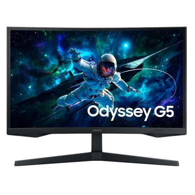 Monitor Samsung Odyssey G5 27" Qhd (2560 X 1440), 1 X Hdmi 2.0, 1 X Dp 1.2, 1 X Audífono