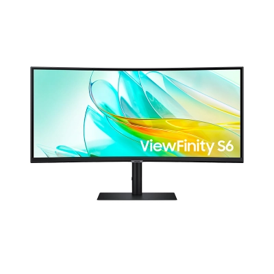 Monitor Curvo Samsung Viewfinity S6 S65Uc, 34 Fhd Ultra-Wqhd, Dp, Hdmi, Hdr10, Usb, Usb-C