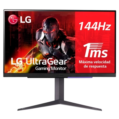 Monitor Gaming Lg 27" Ultragear, Uhd 4K Ips (3840X2160) 144Hz, Hdmi X2, Dp X1, Hp-Out X1