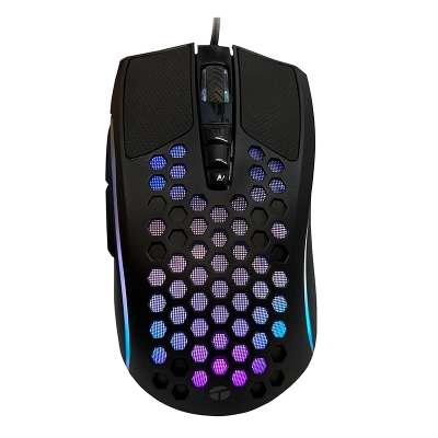Mouse Gamer Teros Te-1210G, 7 Botones, Rgb, Negro