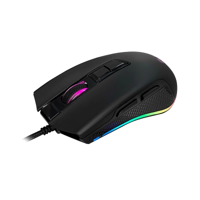 Mouse Gamer Teros Te-1211G, 7 Botones, Rgb, Negro
