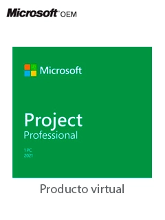 Licenciamiento Virtual (Esd) Microsoft Project Pro 2021 Win All Lng Pk