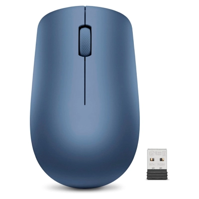 Mouse Lenovo 530, Interfaz Sensor Óptico, 1200Dpi, 3 Botones, Color Abismo Azul