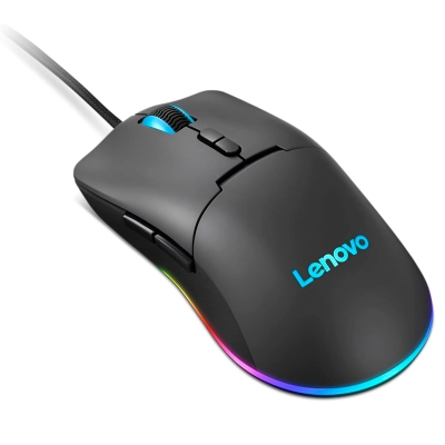 Mouse Lenovo M210 Rgb Gaming, Interfaz Usb, Sensor Optico Paw3333 De Hasta 8000 Dpi