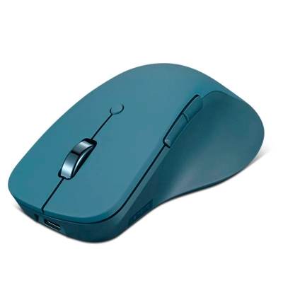 Mouse Lenovo Yoga Pro, Interfaz Sensor Óptico Azul Inalámbrico, 6 Botones, Verde Azulado