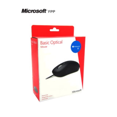 Mouse Óptico Microsoft Ready, 800 Dpi, Negro, Usb, Con Scroll.